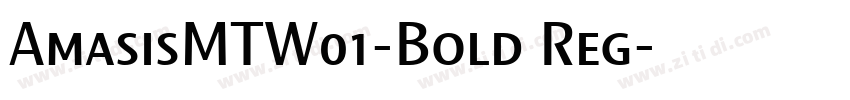 AmasisMTW01-Bold Reg字体转换
